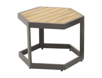 Lesli Living - Sidetable Esagono - Antraciet - 48x41,5x34cm