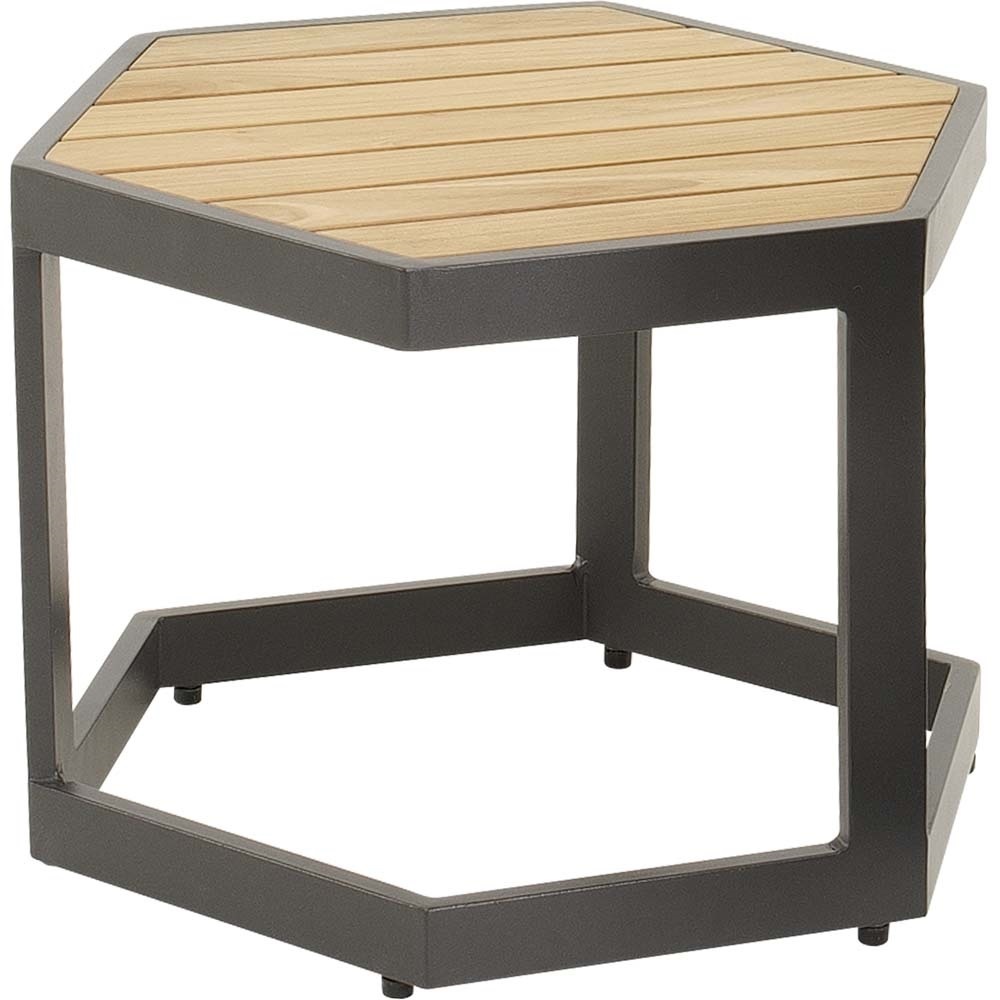 Lesli Living - Sidetable Esagono - Antraciet - 48x41,5x34cm