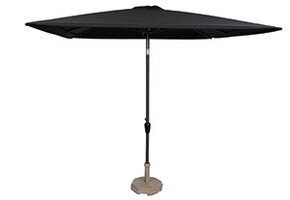 Lesli Living - Push-up parasol Libra - Zwart - 250x250cm