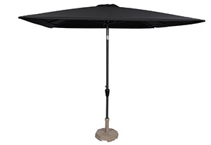 Lesli Living - Push-up parasol Libra - Zwart - 250x250cm