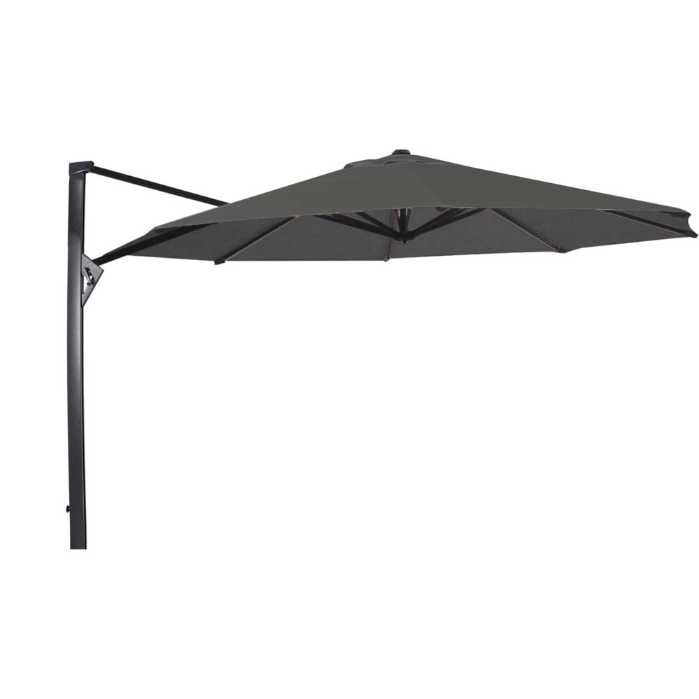 Lesli Living - Push-up parasol Taurus - Grijs - Ø350cm