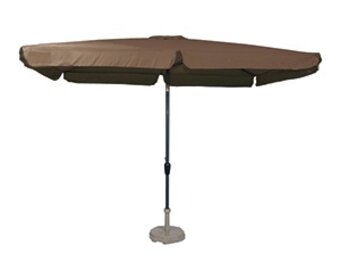 Lesli Living - Push-up parasol Libra - Taupe - 200x300cm