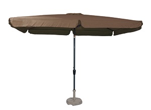 Lesli Living - Push-up parasol Libra - Taupe - 200x300cm