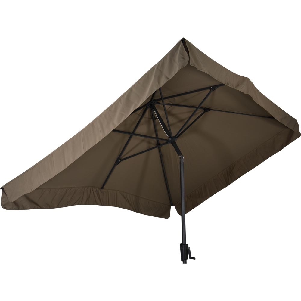 Lesli Living - Push-up parasol Libra - Taupe - 200x300cm