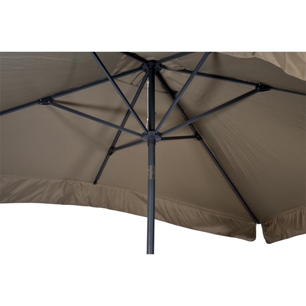 Lesli Living - Push-up parasol Libra - Taupe - 200x300cm