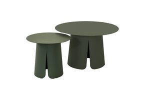 Lesli Living - Sidetable Oslo - Groen - Ø45x39cm