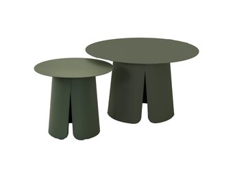 Lesli Living - Sidetable Oslo - Groen - Ø45x39cm