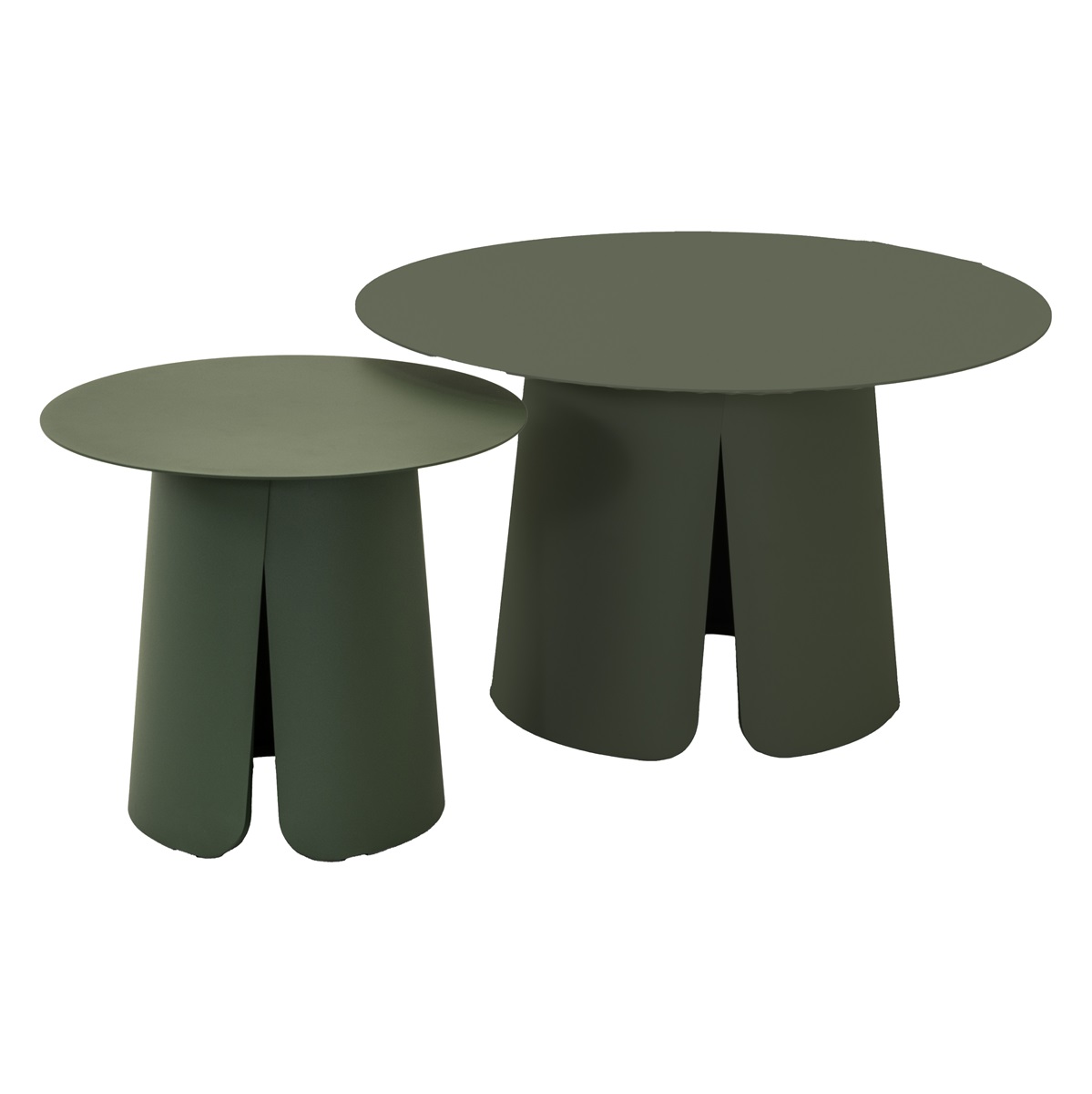 Lesli Living - Sidetable Oslo - Groen - Ø45x39cm