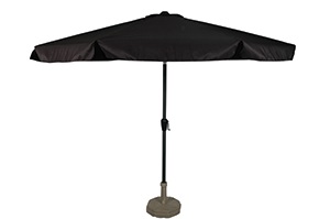 Lesli Living - Push-up parasol Libra - Zwart - Ø300cm