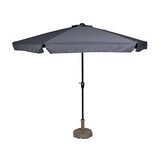 Lesli Living - Push-up parasol Gemini - Grijs - Ø300cm