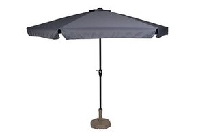 Lesli Living - Push-up parasol Gemini - Grijs - Ø300cm