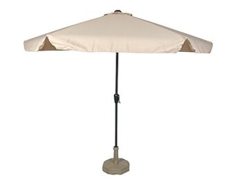 Lesli Living - Push-up parasol Gemini - Beige - Ø300cm