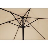 Lesli Living - Push-up parasol Gemini - Beige - Ø300cm