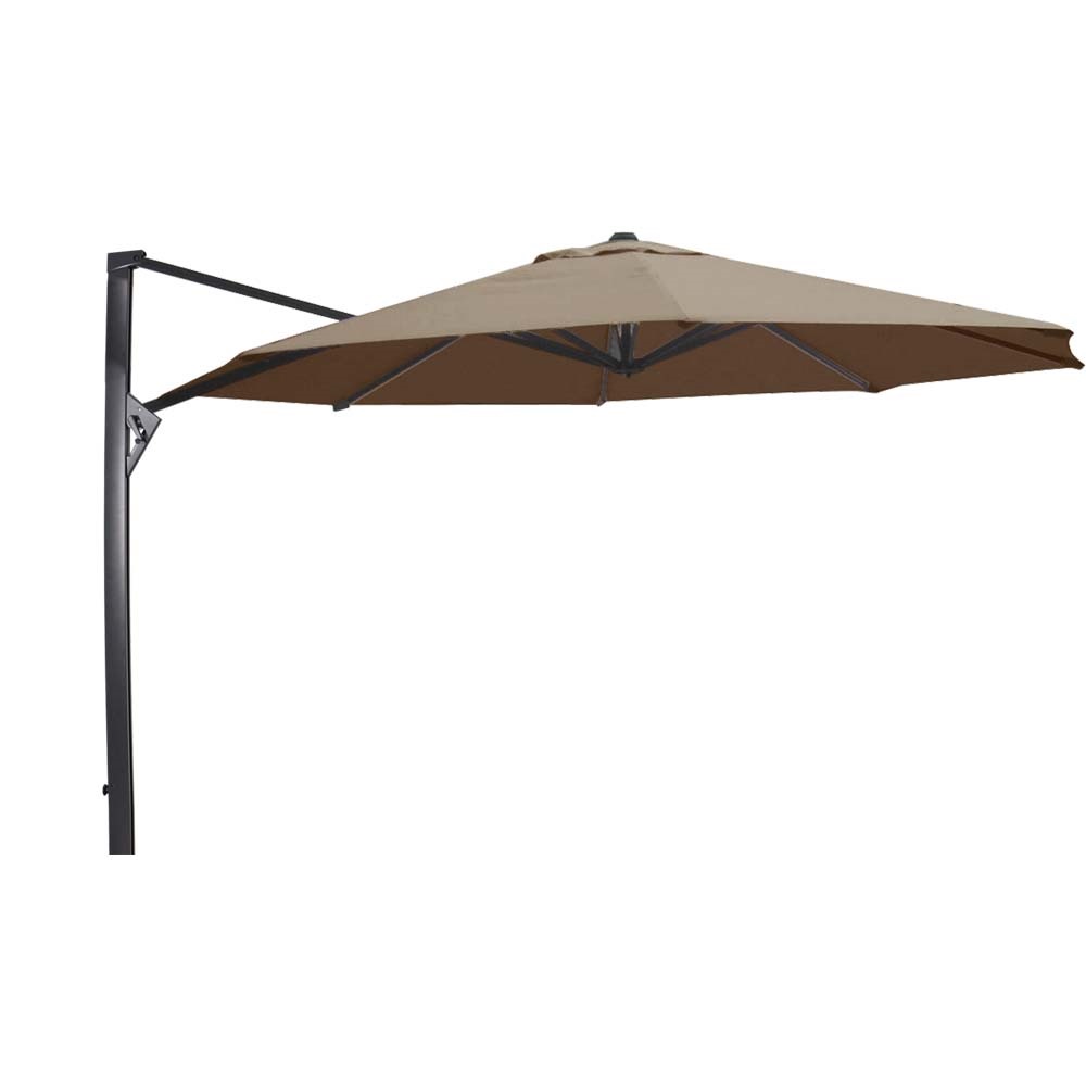 Lesli Living - Push-up parasol Taurus - Taupe - Ø350cm