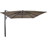 Lesli Living - Push-up parasol Taurus - Taupe - 300x300cm