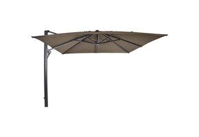 Lesli Living - Push-up parasol Taurus - Taupe - 300x300cm