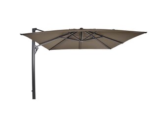 Lesli Living - Push-up parasol Taurus - Taupe - 300x300cm