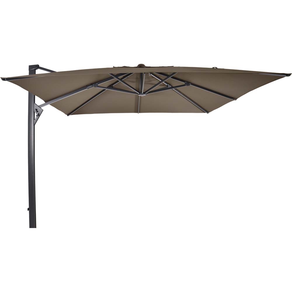 Lesli Living - Push-up parasol Taurus - Taupe - 300x300cm