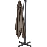 Lesli Living - Push-up parasol Taurus - Taupe - 300x300cm