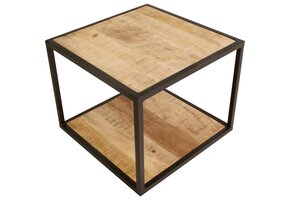 Lesli Living - Sidetable Jack - Zwart - 50x50x40cm
