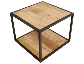 Lesli Living - Sidetable Jack - Zwart - 50x50x40cm