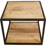 Lesli Living - Sidetable Jack - Zwart - 50x50x40cm
