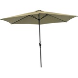 Lesli Living - Push-up parasol Gemini - Groen - Ø300cm