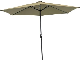 Lesli Living - Push-up parasol Gemini - Groen - Ø300cm