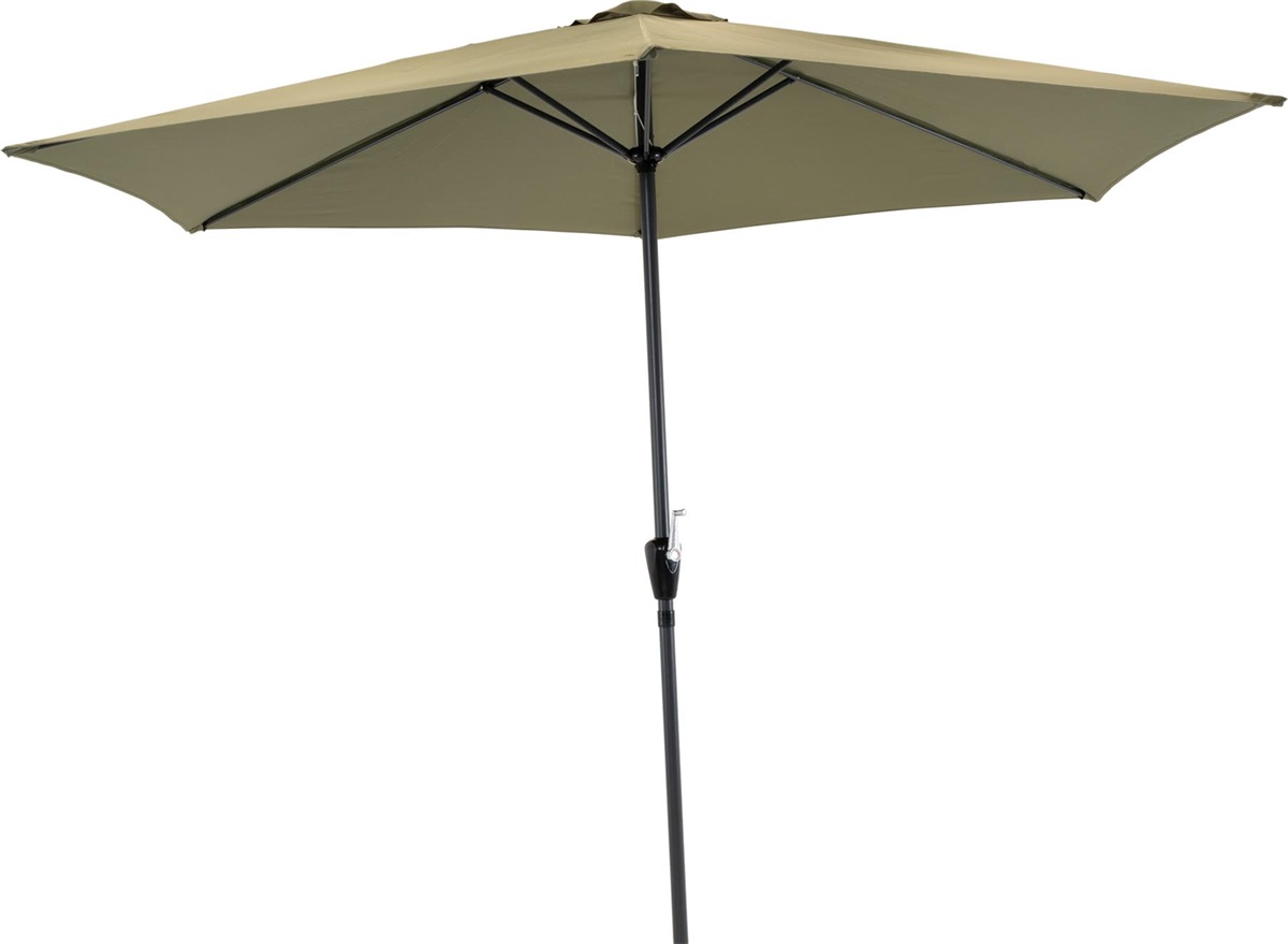 Lesli Living - Push-up parasol Gemini - Groen - Ø300cm