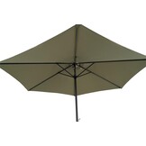 Lesli Living - Push-up parasol Gemini - Groen - Ø300cm