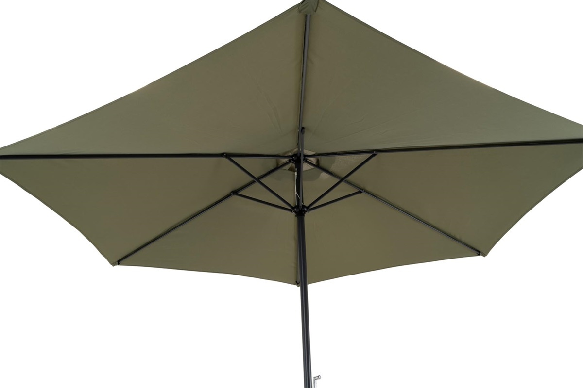 Lesli Living - Push-up parasol Gemini - Groen - Ø300cm
