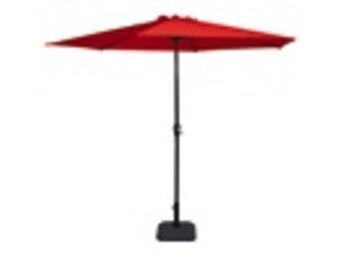 Lesli Living - Push-up parasol Gemini - Rood - Ø300cm