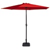 Lesli Living - Push-up parasol Gemini - Rood - Ø300cm