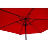 Lesli Living - Push-up parasol Gemini - Rood - Ø300cm