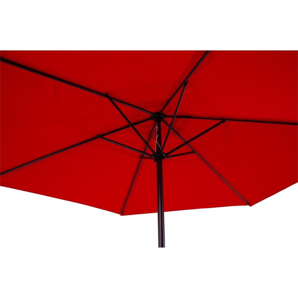 Lesli Living - Push-up parasol Gemini - Rood - Ø300cm