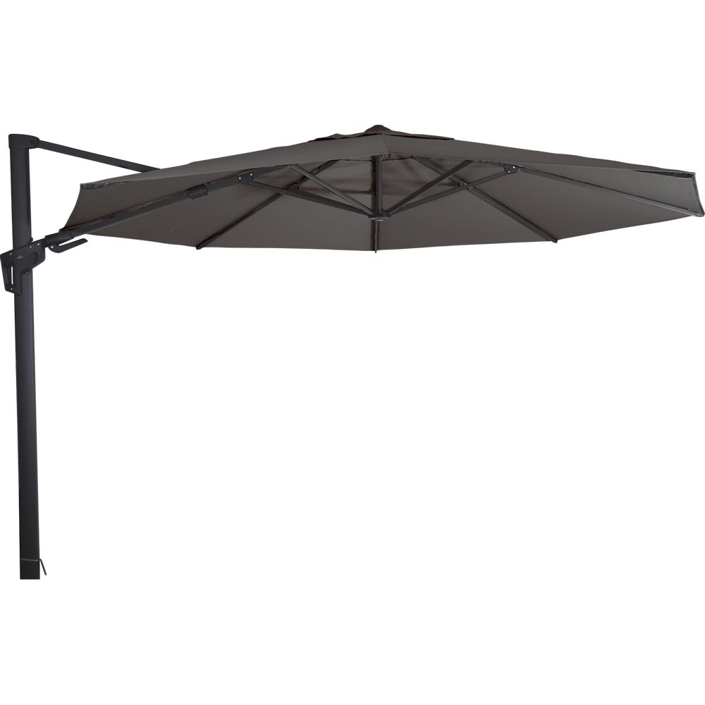 Lesli Living - Push-up parasol VirgoFlex - Antraciet - Ø350cm