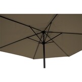 Lesli Living - Push-up parasol Gemini - Taupe - Ø300cm