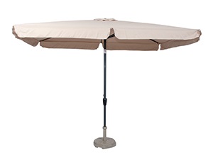 Lesli Living - Push-up parasol Libra - Beige - 200x300cm