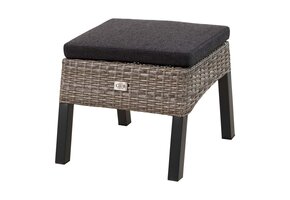 Lesli Living - Voetenbank Treviso - Grijs - 53x54x39cm