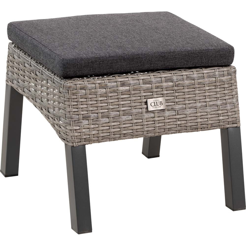 Lesli Living - Voetenbank Treviso - Grijs - 53x54x39cm