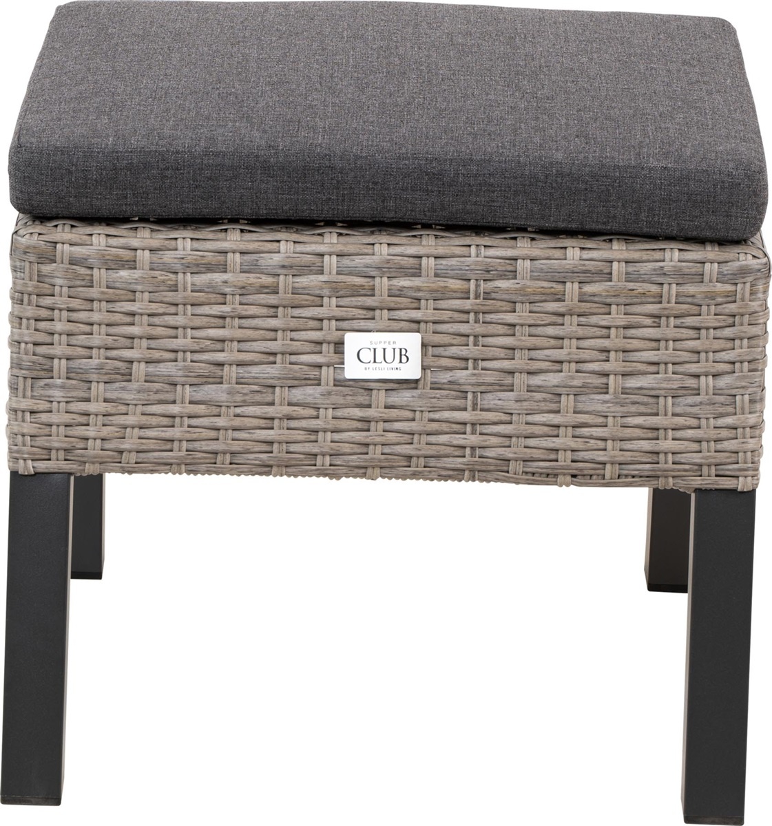 Lesli Living - Voetenbank Treviso - Grijs - 53x54x39cm