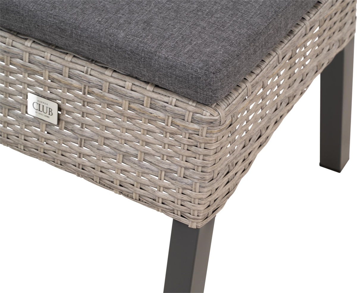 Lesli Living - Loveseat Treviso - Grijs - 53x54x39cm