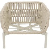 Lesli Living - Bistrostoel Burgos - Beige - 80x84x66,5cm - Set van 2
