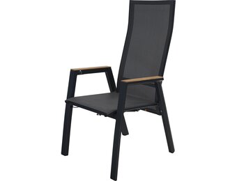 Lesli Living - Bistrostoel Amir - Zwart - 59,5x70x112cm