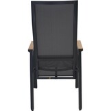 Lesli Living - Bistrostoel Amir - Zwart - 59,5x70x112cm