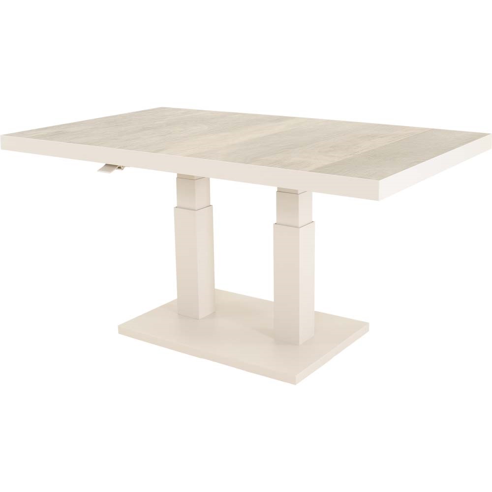 Lesli Living - Tuintafel Prato - Beige - 140x85x50cm
