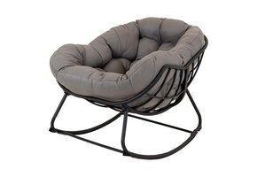 Lesli Living - Bistrostoel Cozy - Grijs - 97x117x82cm