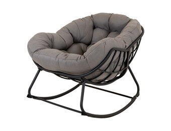 Lesli Living - Bistrostoel Cozy - Grijs - 97x117x82cm