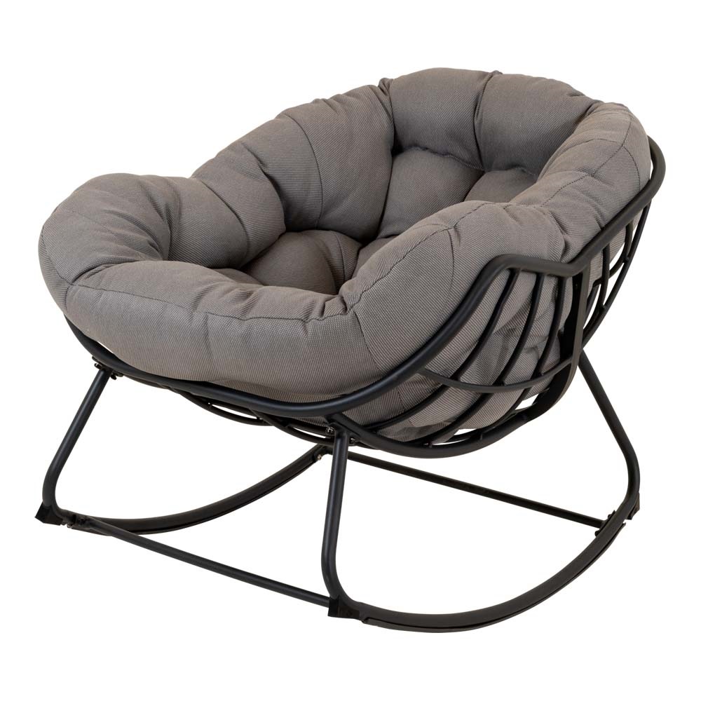 Lesli Living - Bistrostoel Cozy - Grijs - 97x117x82cm