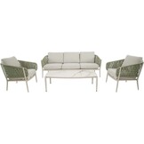 Lesli Living - Loungebank Zaya - Beige - 208x83x75cm